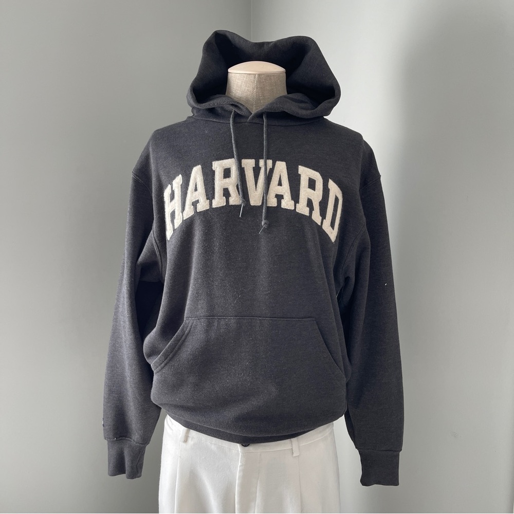 Jansport Charcoal Hoodie with Harvard Print